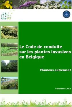 Le Code de conduite sur les plantes invasives en Belgique - Plantons autrement Septembre 2011