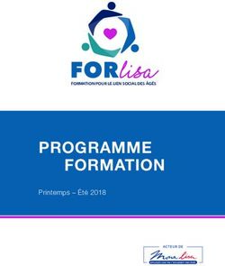 PROGRAMME DE FORMATION - Printemps - Été 2018 - FORMATION POUR LE LIEN SOCIAL DES ÂGÉS - Carsat Nord-est