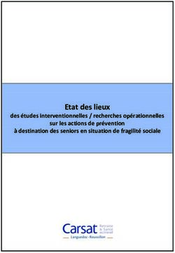 Etat des lieux des études interventionnelles / recherches opérationnelles sur les actions de prévention à destination des seniors en situation de ...