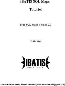 IBATIS SQL Maps Tutoriel - Pour SQL Maps Version 2.0 15 Mai 2006 - Traduction française de Julien Lafontaine ()