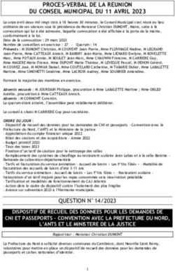 PROCES-VERBAL DE LA REUNION DU CONSEIL MUNICIPAL DU 11 AVRIL 2023
