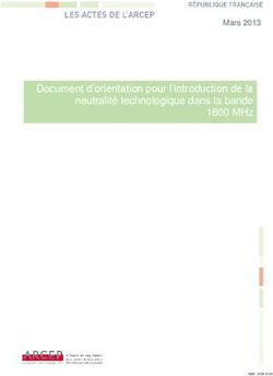 Document d'orientation pour l'introduction de la neutralité technologique dans la bande 1800 MHz - Mars 2013