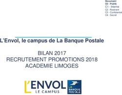 L'Envol, le campus de La Banque Postale - BILAN 2017 RECRUTEMENT PROMOTIONS 2018 ACADEMIE LIMOGES - Rectorat de l'Academie de ...