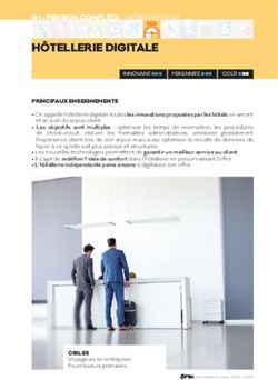 HÔTELLERIE DIGITALE G1 PENSION COMPLÈTE - HÉBERGEMENT - AFTM