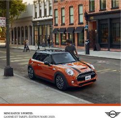 MINI HATCH 3 PORTES. GAMME ET TARIFS. ÉDITION MARS 2020.