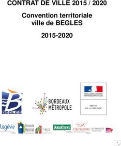 CONTRAT DE VILLE 2015 / 2020 - Convention territoriale ville de BEGLES 2015-2020