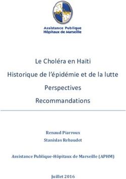 Le Choléra en Haïti Historique de l'épidémie et de la lutte Perspectives Recommandations - Renaud Piarroux Stanislas Rebaudet Assistance ...