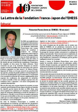 La Lettre de la Fondation France-Japon de l'EHESS