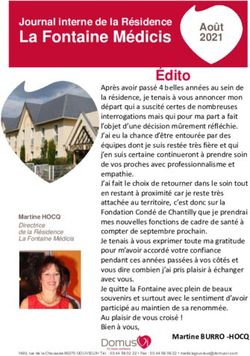La Fontaine Médicis Journal interne de la Résidence - La Fontaine Médicis Gouvieux