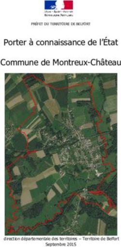Porter à connaissance de l'État Commune de Montreux-Château - PRÉFET DU TERRITOIRE DE BELFORT - Préfecture du ...