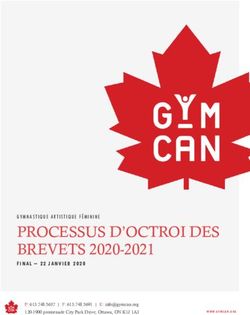 PROCESSUS D'OCTROI DES BREVETS 2020-2021