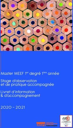 Master MEEF 1er Degré 1ère Année Stage D'observation Et De Pratique ...