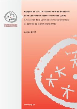 Rapport de la CIIP relatif à la mise en oeuvre de la Convention scolaire romande (CSR) Année 2017 - À l'intention de la Commission ...