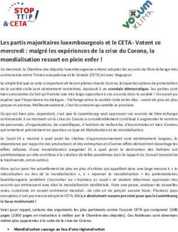 Les partis majoritaires luxembourgeois et le CETA-Votent ce mercredi : malgr&eacute; les exp&eacute;riences de la crise du Corona, la mondialisation ressort en ...