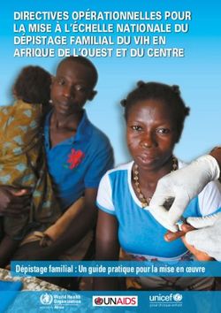 DIRECTIVES OPÉRATIONNELLES POUR LA MISE À L'ÉCHELLE NATIONALE DU DÉPISTAGE FAMILIAL DU VIH EN AFRIQUE DE L'OUEST ET DU CENTRE - Dépistage familial ...