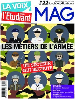 LES M&Eacute;TIERS DE L'ARM&Eacute;E - UN SECTEUR QUI RECRUTE - L'ETUDIANT HDF