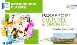 PASSEPORT CULTUREL & SPORTIF - AFTER-SCHOOL CLASSES - Groupe Scolaire La Résidence