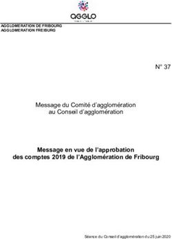 Message en vue de l'approbation des comptes 2019 de l'Agglom&eacute;ration de Fribourg - N 37