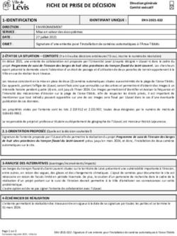 FICHE DE PRISE DE DÉCISION - Ville de Lévis