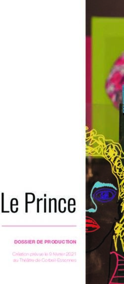 Le Prince DOSSIER DE PRODUCTION - Création prévue le 9 février 2021 au Théâtre de Corbeil-Essonnes