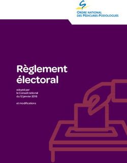 Règlement électoral adopté par le Conseil national du 12 janvier 2018 et modifications - ONPP