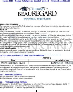 Saison 2016 - Règles de la ligue de baseball atome B - Cuisine BeauREGARD - Baseball Mineur ...