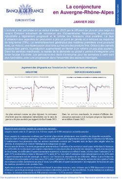 La conjoncture en Auvergne-Rhône-Alpes - JANVIER 2022 - Banque de France