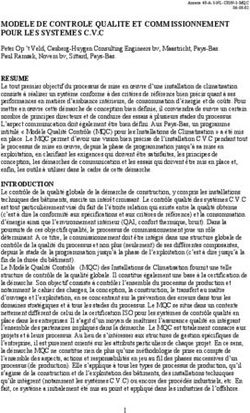 MODELE DE CONTROLE QUALITE ET COMMISSIONNEMENT POUR LES SYSTEMES C.V.C