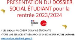 PRESENTATION DU DOSSIER - SOCIAL ÉTUDIANT Pour La Rentrée 2023/2024 LES ...