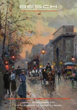 SAMEDI 30 DÉCEMBRE 2017 - TABLEAUX MODERNES - ARTS DÉCORATIFS DU XXÈME SIÈCLE HÔTEL BARRIERE LE MAJESTIC CANNES