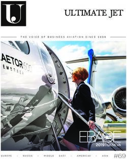 THE VOICE OF BUSINESS AVIATION SINCE 2008 - Ultimate Jet