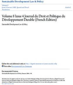 Volume 8 Issue 4 Journal du Droit et Politique du Développement Durable (French Edition)