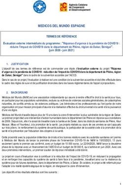 MEDICOS DEL MUNDO ESPAGNE TERMES DE RÉFÉRENCE - Coordinadora de ONGD