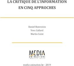 LA CRITIQUE DE L'INFORMATION EN CINQ APPROCHES - Daniel Bonvoisin Yves Collard Martin Culot media-animation.be 2019 - Média ...