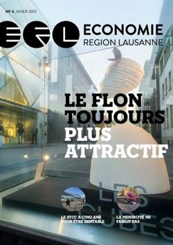 LE FLON TOUJOURS PLUS ATTRACTIF - LE STCC A CINQ ANS POUR ÊTRE RENTABLE - Economie Région Lausanne