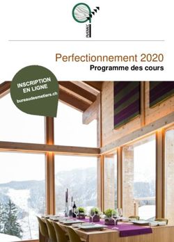 Perfectionnement 2020 - Programme des cours - Bureau des métiers