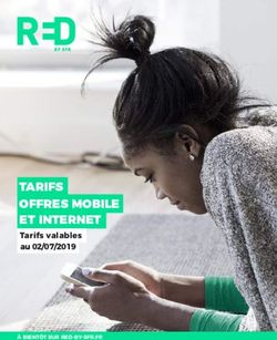 TARIFS OFFRES MOBILE ET INTERNET - Tarifs valables au 02/07/2019 - Particuliers