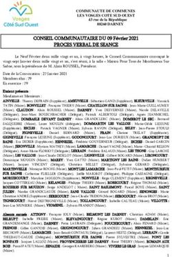 PROCES VERBAL DE SEANCE - CONSEIL COMMUNAUTAIRE DU 09 Février 2021