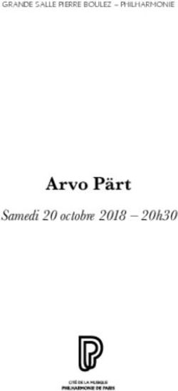 Arvo Pärt Samedi 20 octobre 2018 - 20h30 - Philharmonie de Paris