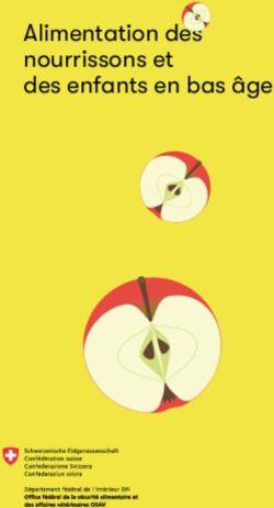 Alimentation des nourrissons et des enfants en bas âge - Paediatrica