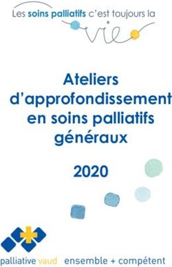 Ateliers d'approfondissement en soins palliatifs généraux 2020