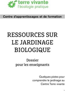 RESSOURCES SUR LE JARDINAGE BIOLOGIQUE - Dossier pour les enseignants - Centre d'apprentissages et de formation - Terre ...
