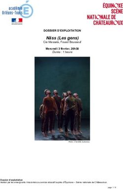 N&auml;ss (Les gens) DOSSIER D'EXPLOITATION - Mercredi 3 f&eacute;vrier, 20h30 - Equinoxe Chateauroux