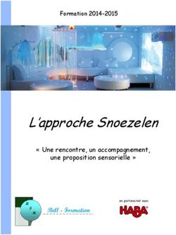L'approche Snoezelen Une rencontre, un accompagnement, une proposition sensorielle