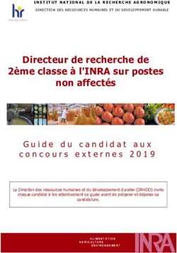 Directeur de recherche de 2ème classe à l'INRA sur postes non affectés