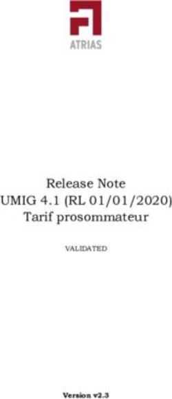 Release Note UMIG 4.1 (RL 01/01/2020) - Tarif prosommateur - Atrias