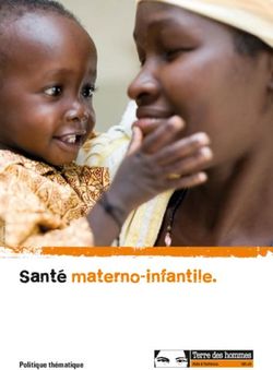 Santé materno-infantile - Politique thématique - Terre des hommes