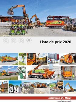 Liste de prix 2020 - Haldimann AG