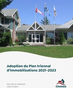 Adoption du Plan triennal d'immobilisations 2021-2023 - Mot de la mairesse Caryl Green