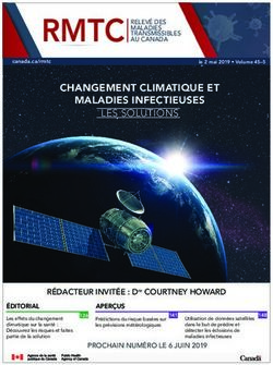 CHANGEMENT CLIMATIQUE ET MALADIES INFECTIEUSES - Canada.ca
